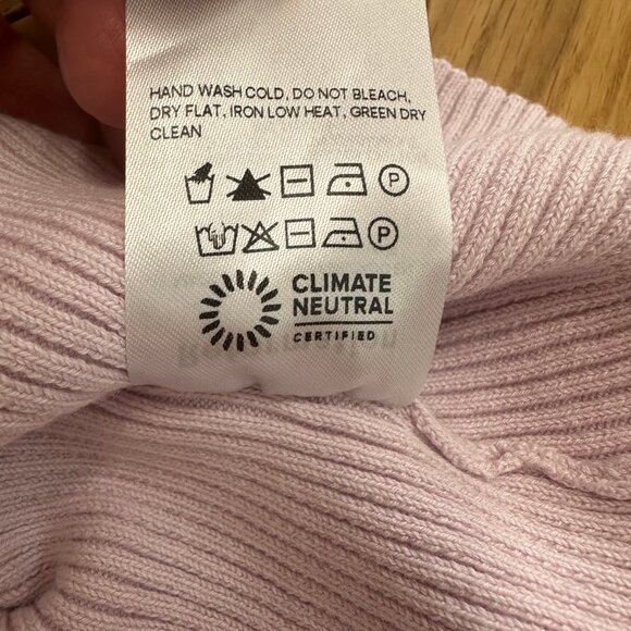 Reformation Jenni Knit Strapless Lavender Tube Top Strapless Sweater Size Small - Picture 7 of 8